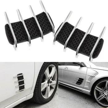 

1pcs Universal Car Sticker Creative Auto Simulation Styling Gills Decoration Air Hood Car Sticker False Outlet Sticker Vent