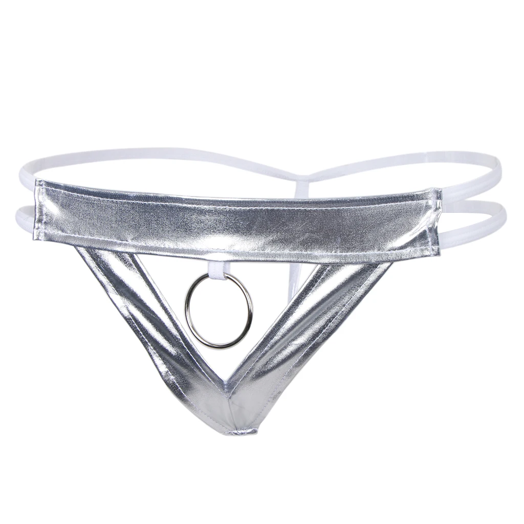 4 Colors Men's T-Back G-string Underwear Low-rise Man Bikini G-String Thong Erotic Lingerie Backless Breathable Underpants