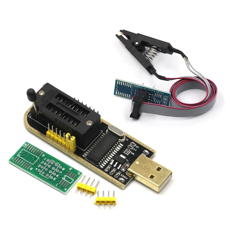 1 шт. CH341A 24 25 серии EEPROM Flash биос USB программатор с программным обеспечением и Драйвером - Цвет: 1 set