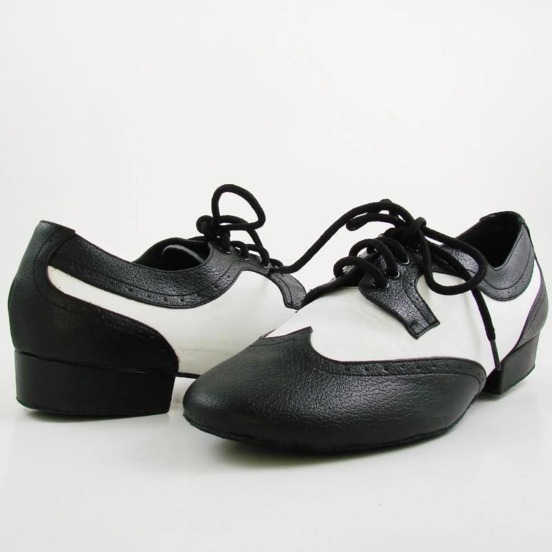 Zapatos de baile latino de salón para hombre, calzado de piel blanca y  negra para interiores, con tacón de 2022 pulgadas, 1,5|Calzado de baile| -  AliExpress
