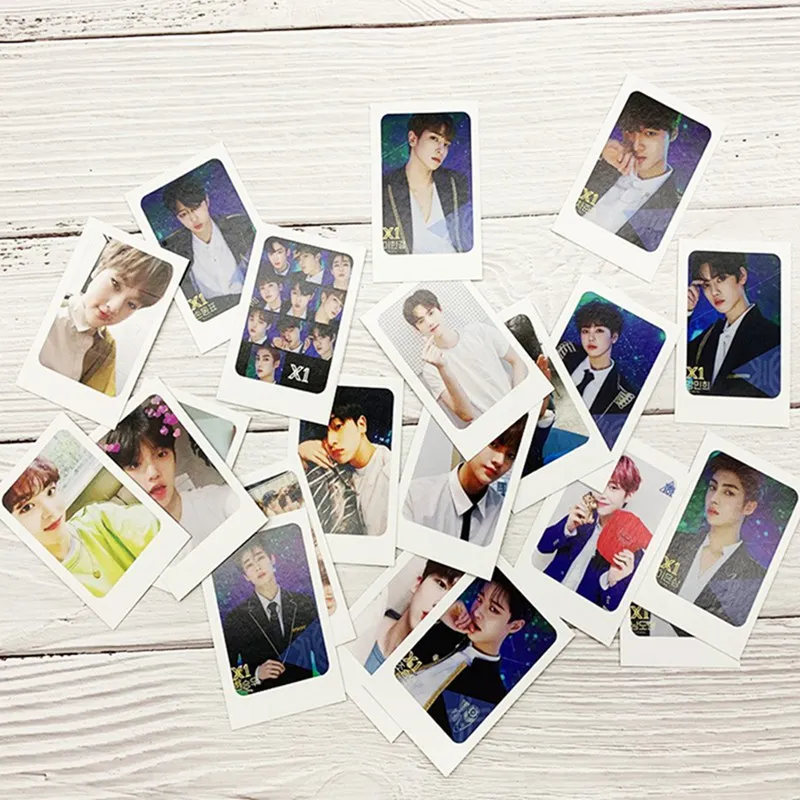 

24Pcs/Set KPOP X1 Photo Card Poster Lomo Cards Self Made Paper Photocard Fans Gift Collection