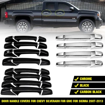 

Car Door Handle Covers Trim Exterior Parts Chrome / Carbon Black For Chevrolet For Chevy Silverado for GMC for Sierra 2007-2013