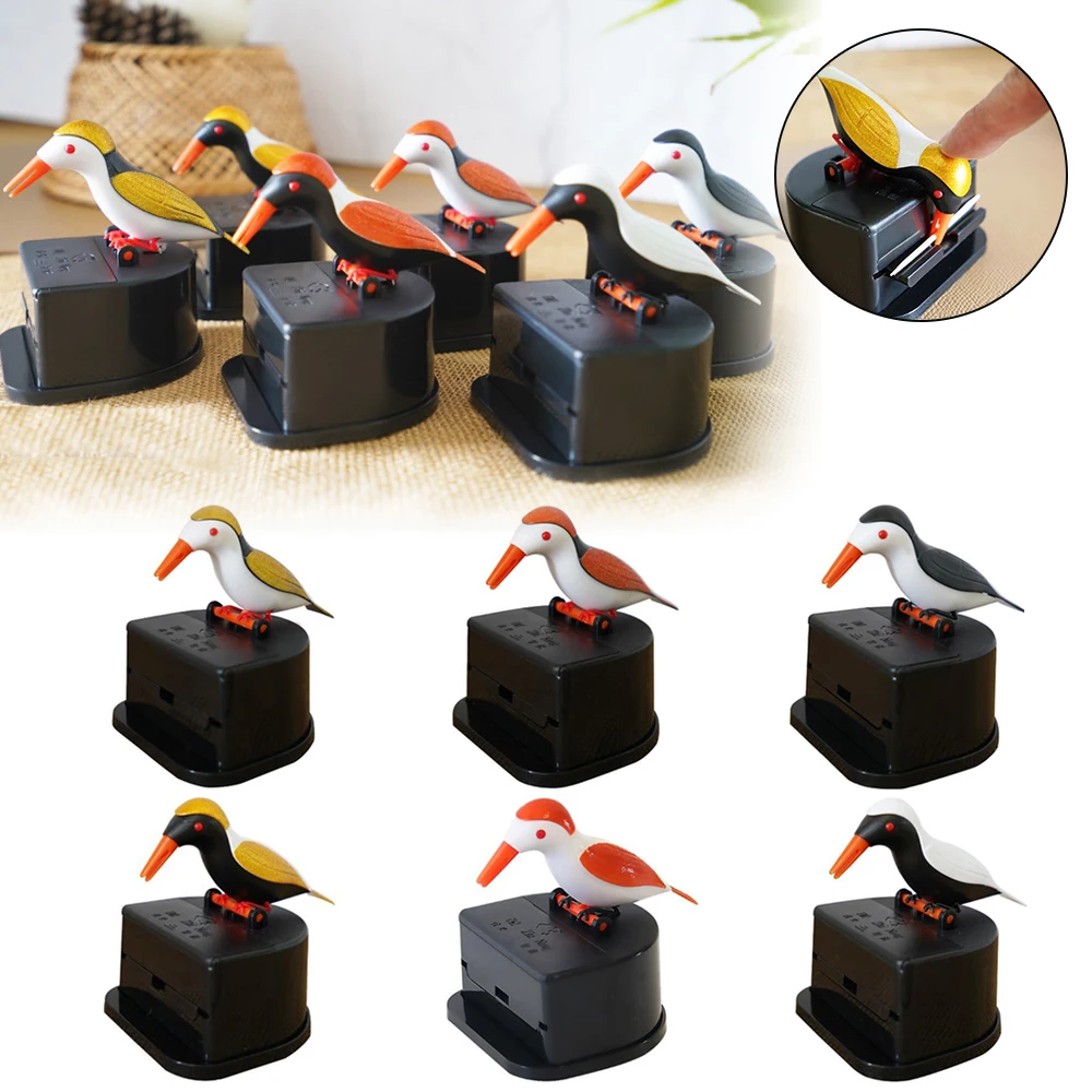 Automatic Toothpick Holder Square Small Bird Toothpick Box Household