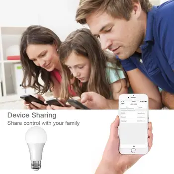 

10W Smart Bulb E27 Dimmable Wifi LED Light 110V 220V APP Voice Control Smart Lamp with Alexa and Google Assistant Wake up Light