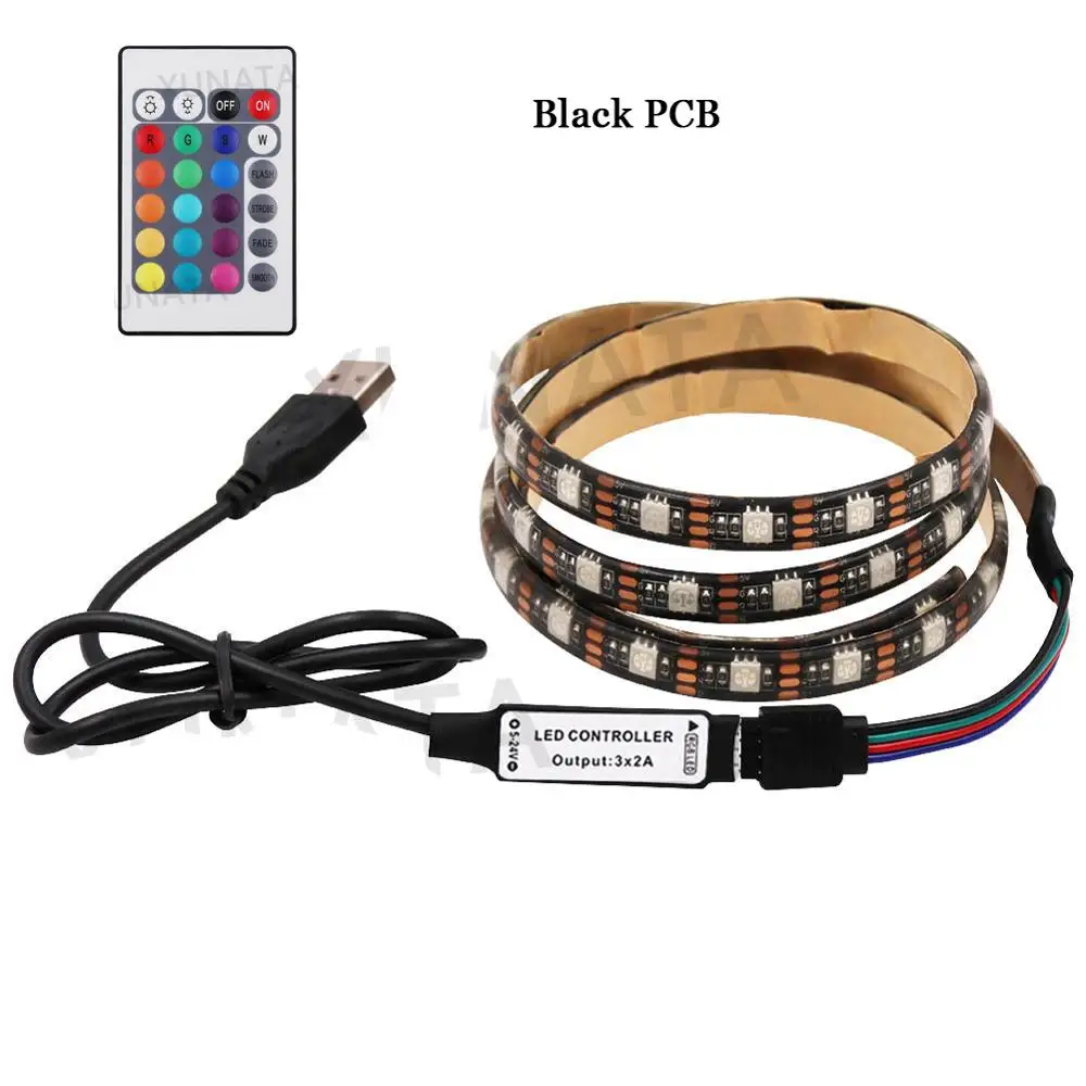 ตัวเลือกสินค้า LED Strip RGB ยืดหยุ่น 24/44 ชุดรีโมท ตกแต่งบ้าน