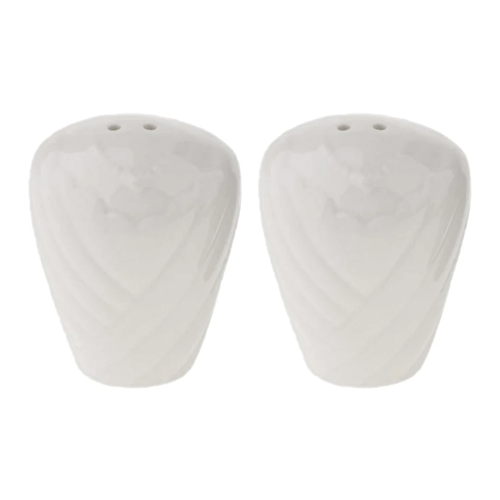 2Pcs Ceramic Cruet Spice Jar Salt And Pepper Shaker Wedding Gift Table Decoration Tabletop Decoration Spice Container 