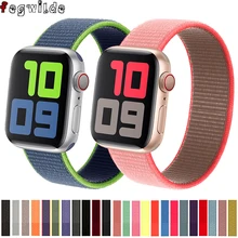 Strap For Apple Watch band 40mm 44mm iwatch band 42mm nylon Loop bracelet belt pulsera correa apple watch series 5 4 3 38 42 44