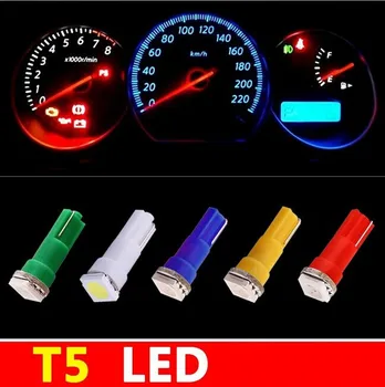 

10PCS LED T5 LED Car Interior light 74 1 SMD 5050 led Dashboard T5 74 LED Bulb Lamp Yellow/Blue/green/red/white