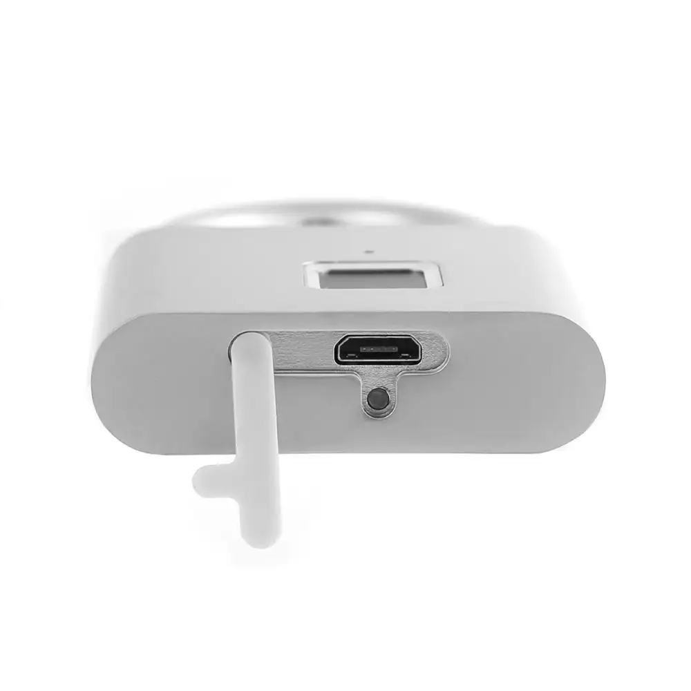 Замок со сканером отпечатка пальцев умный дверной замок Keyless USB Перезаряжаемые замок Универсальный Портативный быстрая разблокировка для сумки из натуральной кожи шкаф багажник безопасности