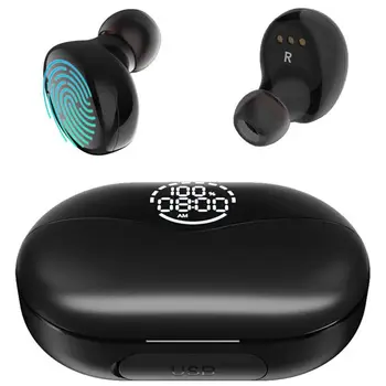

Wireless Earphones Bluetooth Earphone In-Ear Earbuds Waterproof Sport Stereo HIFI with LED Digital Display Charging Case