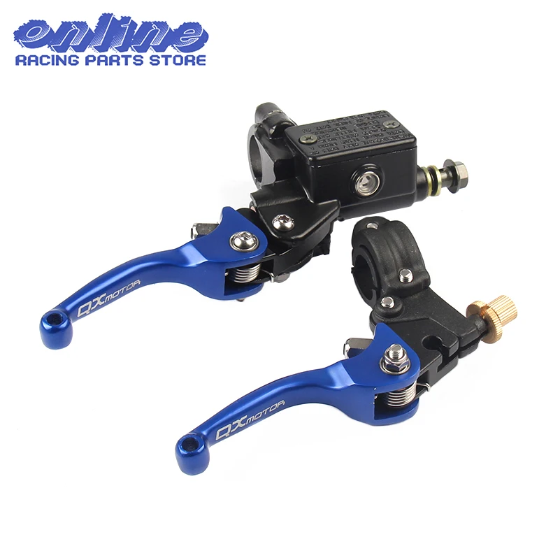 QXMOTOR логотип CNC Складной тормозной рычаг сцепления с передним насосом подходит