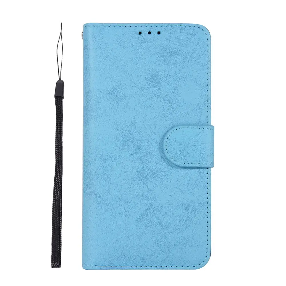 Water blue S10e откидная крышка для samsung Galaxy Note 10 8 9 S8 S9 S10 Plus S7 S6 Edge чехол для телефона ретро кожаный кошелек 2в1 Съемная оболочка - Цвет: Water blue