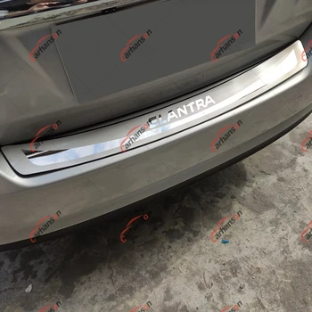 

Car styling Accessories Rear Bumper Protector Trunk Trim Sticker For Hyundai Elantra Auto Scuff Plate cover 2017 2018 2019 2020