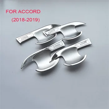 

for Honda Accord X 2018 2019 Luxury High Quality Chrome Handle Bowl Cover Accessories Car Sticker Sticker