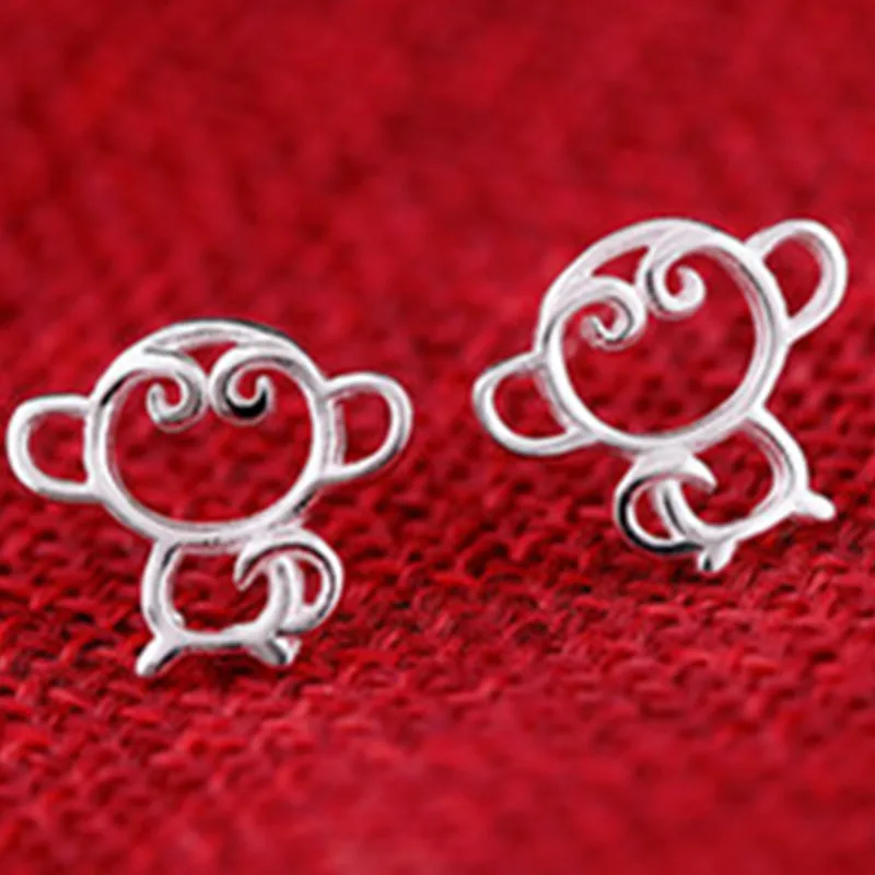 Женские серьги из нержавеющей стали YIERMEI2020Ben life cute monkey модные ювелирные изделия