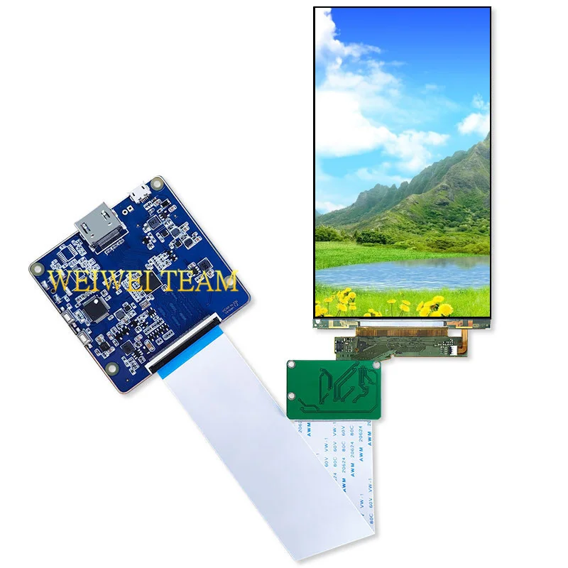 

5.5 inch 4K IPS LCD module 3860X2160 panel with HDMI MIPI controller board for DLP/SLA 3D printer KLD 1260 1268 display screen