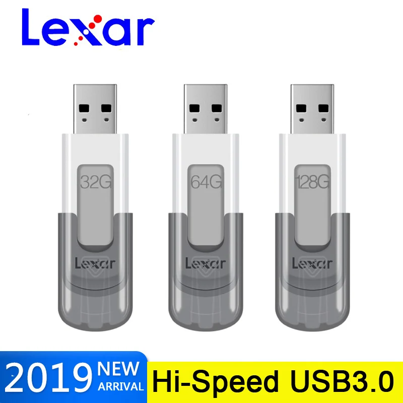 Lexar JumpDrive V100 флеш-накопитель usb 3,0 128 ГБ флеш-накопитель 64 ГБ memoria cle chiavetta usb карта памяти Флешка 32 Гб