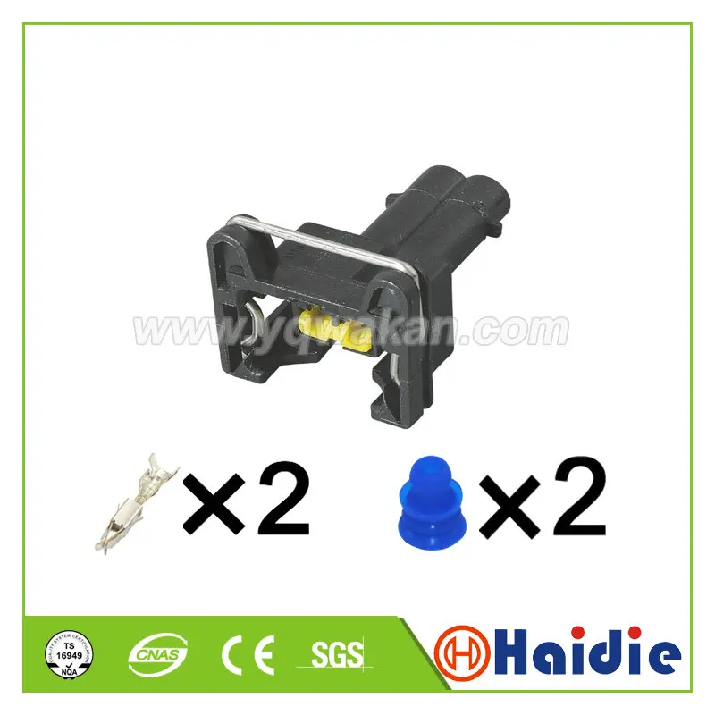 5 комплектов 2pin tyco auto GM Delphi/Packard - EV1 Тип инжектора водонепроницаемый разъем 368354-1 |