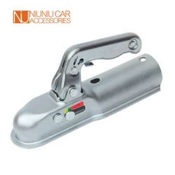 Coupleur de remorque de Style européen, pour boule d'attelage rond de 50mm, canal de 60mm, pièces de RV, accessoires de camping car, composants de caravane 