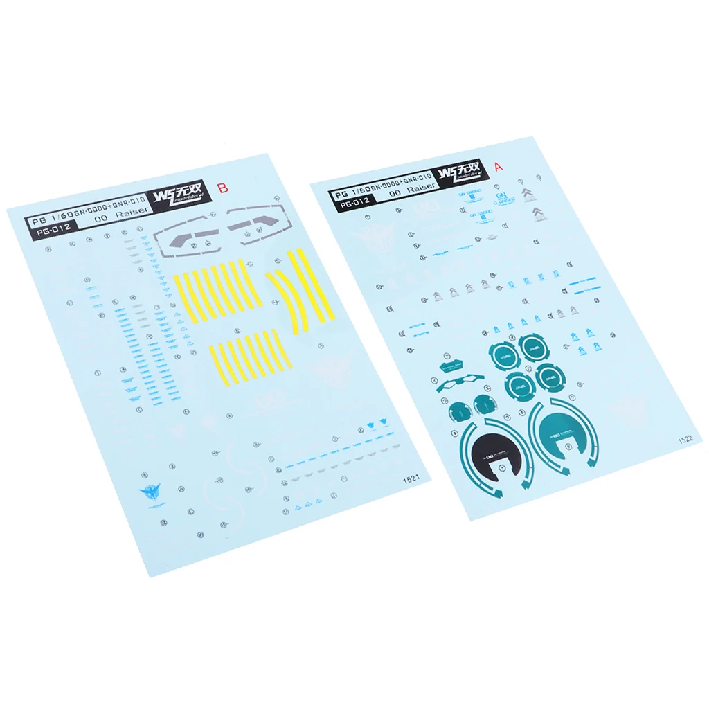 Model Decal Water Slide Stickers Toys Model Tools for PG 1/60 Gundam Model Accessory