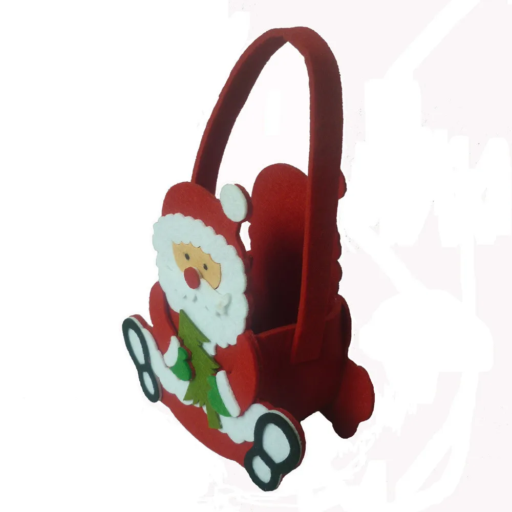 Cute Christmas Sitting Candy Bags Candy Bag Santa Claus Snowman Elk Christmas reusable and durable portable bag Educational doll