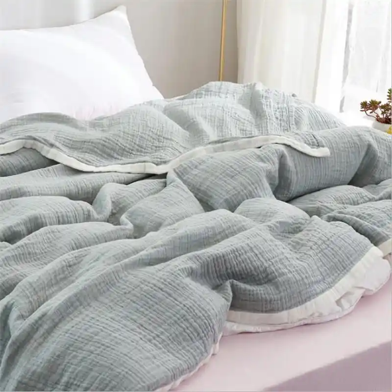 cotton muslin blankets for adults