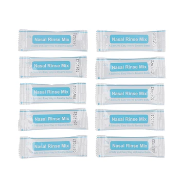 

New 10Pcs Nasal Salt Wash Sinus Allergies Nose Rinse Relief Saline Adults Children Nose Cleaner Health Care Tools