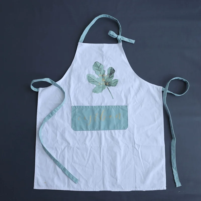 Coconut leaf Kitchen Aprons Florist Coffee Shop Working Apron Women Cooking Baking Restaurant Apron Cleaning Tools Pinafore