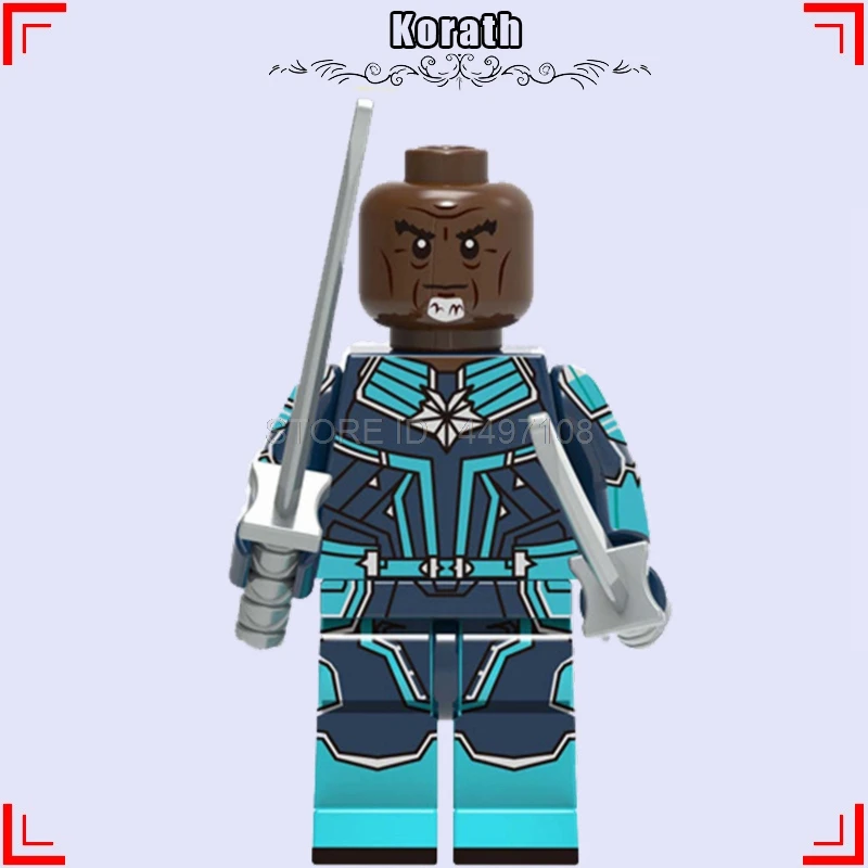 Nick Fury Мстители эндшпиль Капитан Америка Фигурки Marvel Ронан красный череп Ghosh Rider строительные блоки Человек-паук Железный человек игрушки - Цвет: Korath