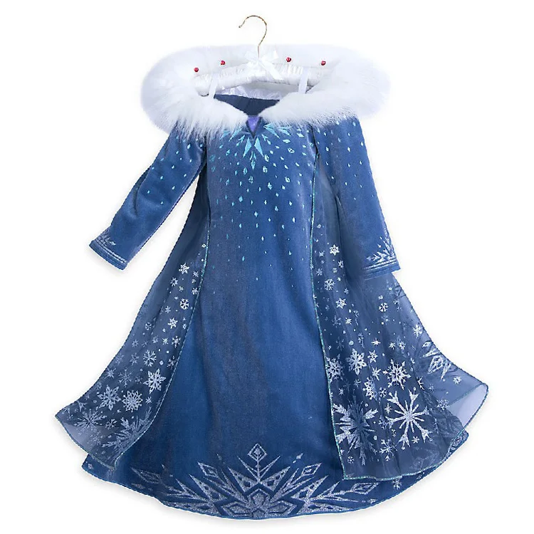 Платье Эльзы для девочек; платье Снежной Королевы для костюмированной вечеринки; платье принцессы Анны для девочек; костюм; одежда для малышей; одежда для детей