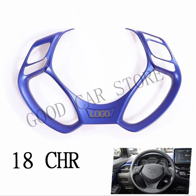Подходит для chr C-HR аксессуары для салона автомобиля крышка рулевого колеса отделка U декоративная форма ABS хром для chr