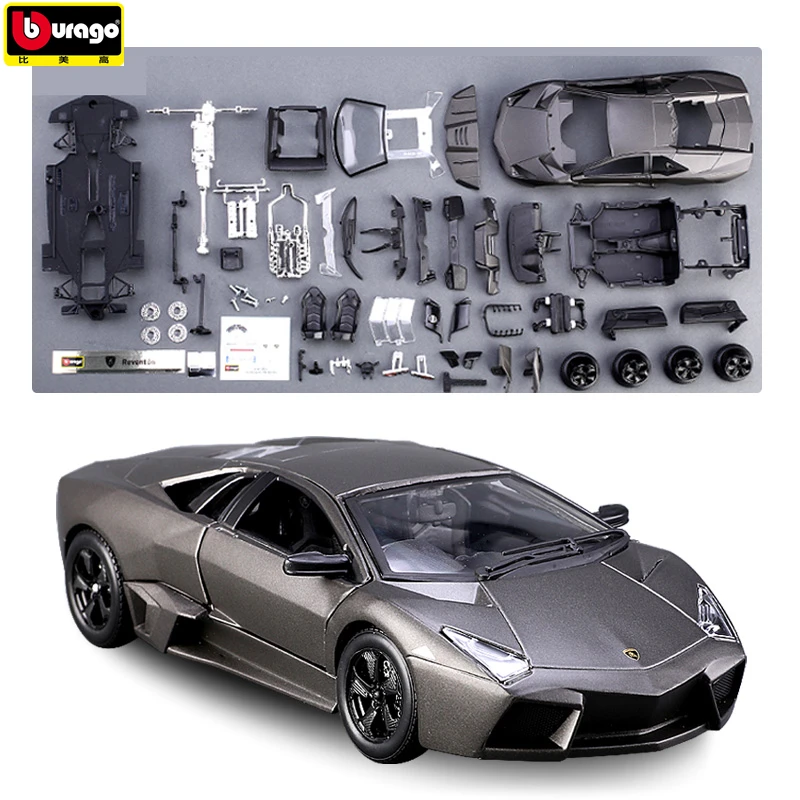 Bburago 1:24 Lamborghini 8 styles assemblé voiture simulation alliage voiture modèle artisanat décoration collection jouets outils