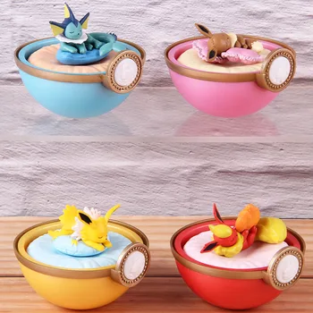 

Dreaming Case Eevee Jolteon Flareon Vaporeon Figure Decoration Dolls PVC Anime Action Figures Toys Gifts 4pcs/set