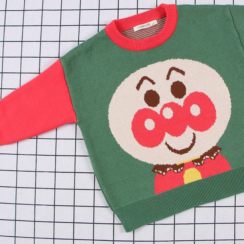 

INS Super Mario Crayon Bread Superman Small Balls Cute Mixed Colors Pure Cotton Thin Needle CHILDREN'S Sweater