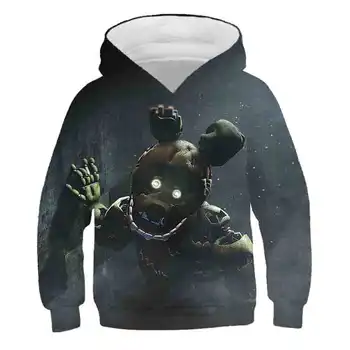 

Boys/girls school hoodies sweatshirts "novel five nights" high quality children's hoodies spring and autumn hooded clothing