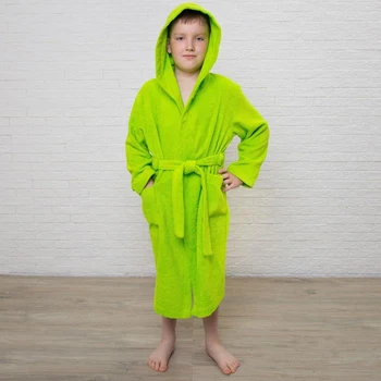 

Bathrobe for children, size 34, light green, 340 g / m2, cotton 100% with AIRO