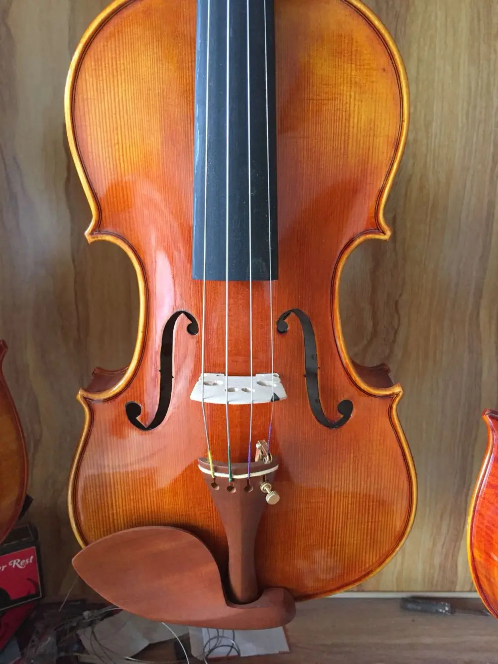 Maple natural tiger Red light handmade violin 4/4 solid wood violin handmade paint beginner professional violin free shipping