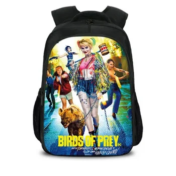 

Birds of Prey Harley Quinn Character Props Printing Backpack Backpack School Bag Anime Props Accessories Student Backpack