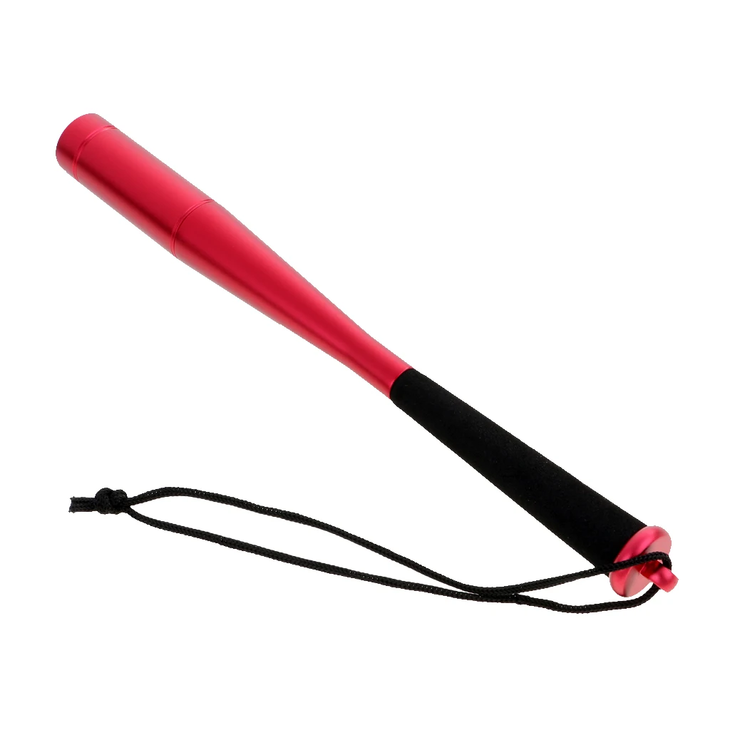 Fly Fishing Priest Foam Handle Fish Whacker Fish Bat Dia 25mm with Lanyard, Red/Gold