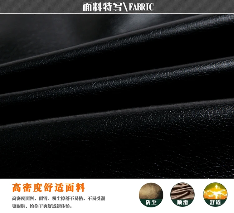 Brand MEN'S Leather Coat Men's Stand Collar Autumn And Winter Middle-aged Casual Loose-Fit Leather Jacket Daddy Clothes
