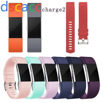 

DSCACC Silicone Replacement Smart Watch Accessories Bracelet Strap For Fitbit Charge 2 Band Wristband Belt Fit Bit Band 50pcs