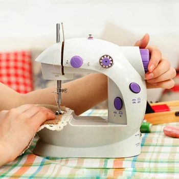 

Mini electric sewing machine for home hand machine for sewing 2 speed adjustment with light hand sewing machine