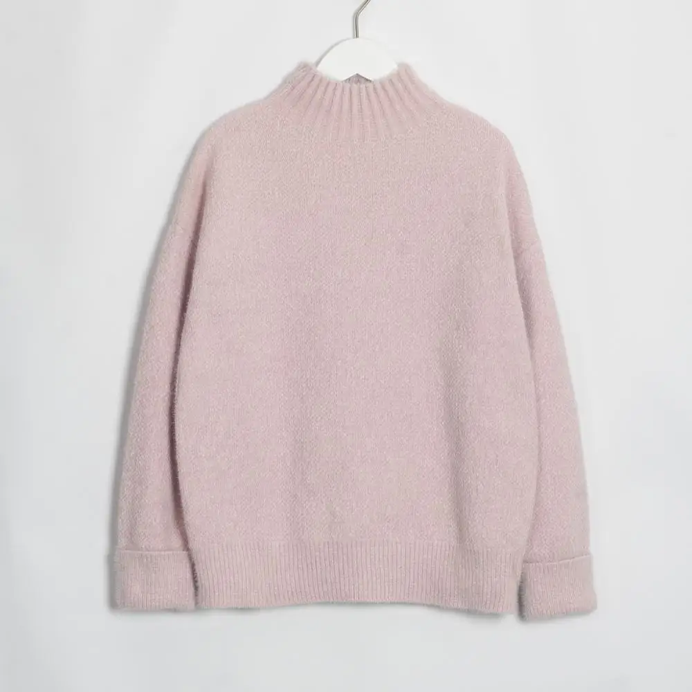 

WIXRA Women Sweaters and Pullovers Turtleneck Soft Casual Thick Sweater Loose Knitted Jumpers 2019 Autumn Winter