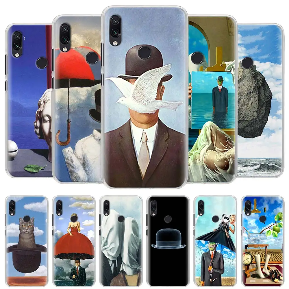 Rene magritte чехол для телефона для Xiaomi Redmi Note 5, 6, 7, 8 Pro 8T S2 GO Redmi 7 7A 8A K20 Pro 6 6A 5 плюс Жесткий Чехол