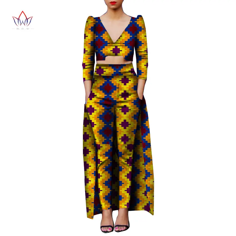Новая модная африканская женская одежда Дашики комплект винтажный Африканский