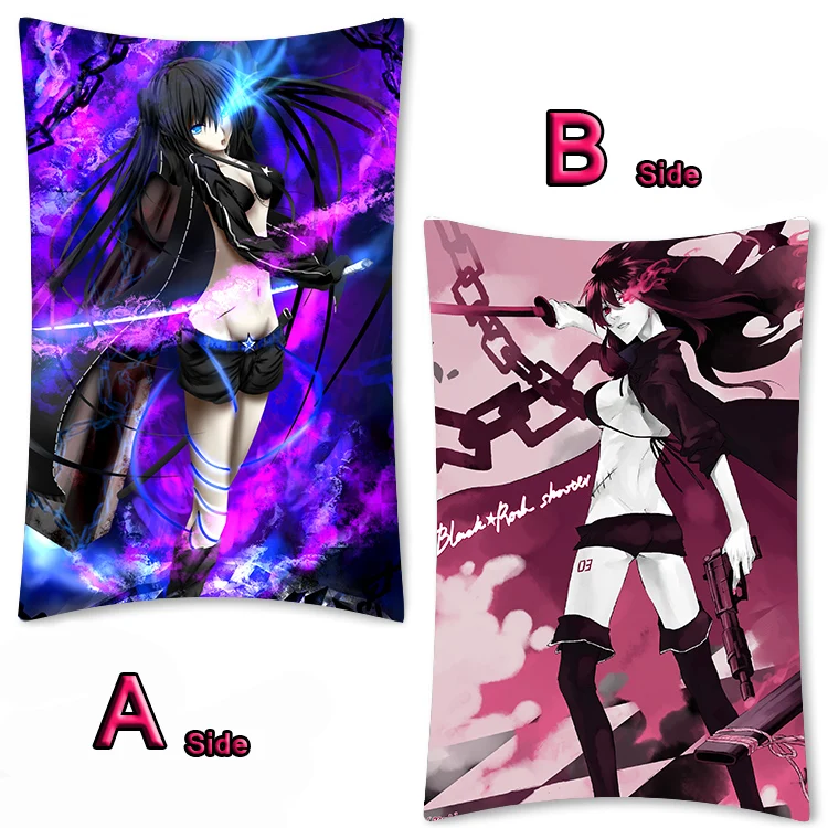 Аниме BLACK ROCK SHOOTER обниматься тела Чехол Dakimakura тела декоративная двухсторонняя подушка чехол 2WAY 35x55 см - Цвет: 01