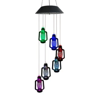 

Modern LED Solar Sensor Powered Decorative Windchime Hanging Wind Chimes Light