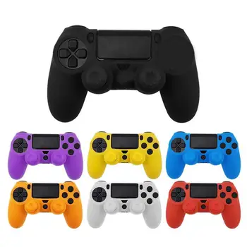 

Gamepad Anti-Slip Silicone Cover Skin Case Play Station For Dualshock 4 For Ps4 Pro Slim Controller Wireless Game Accessories