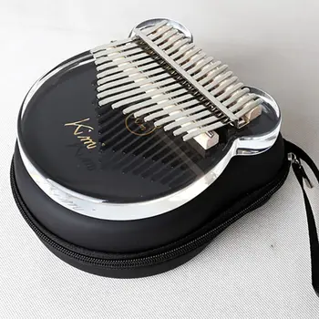 

17 key Kalimba Acrylic Thumb Piano 17 Keys Mbira Transparent Keyboard Instrument Tuner Hammer Gig Bag Kimi Calimba mini piano