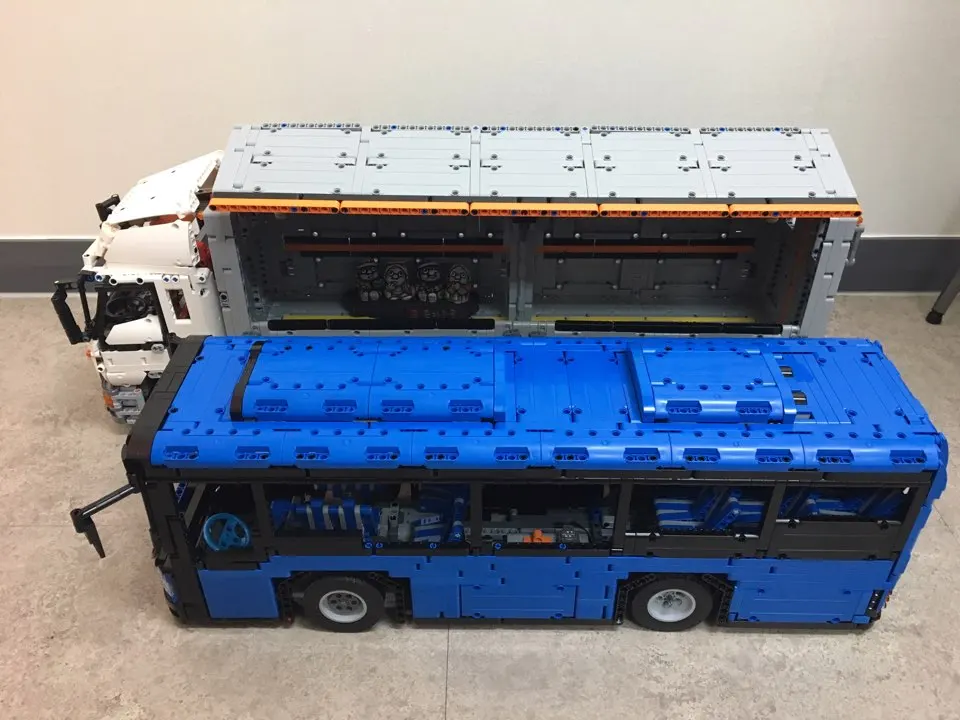 MOC RC мощность функция MOC-5161 автобус моторная техника наборы строительные блоки кирпичи diy игрушка в подарок 2 заказа